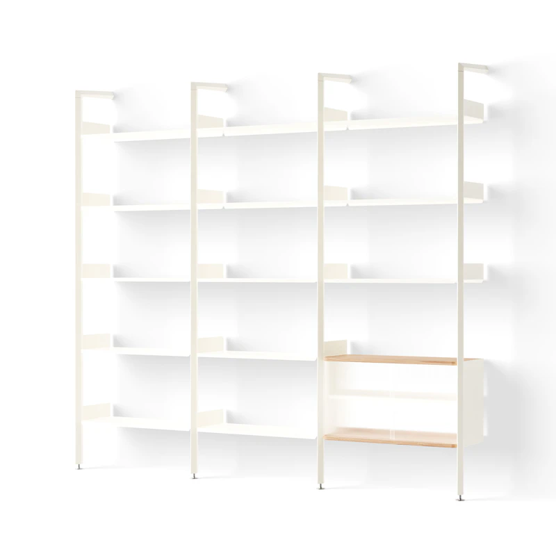 Rombe IF1/IF4/IF6 Shelving System Config H, Alabaster