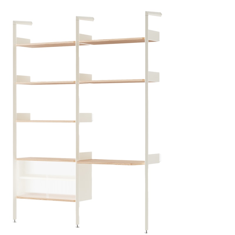 Rombe IF2/IF6 Shelving System Config D, Oak