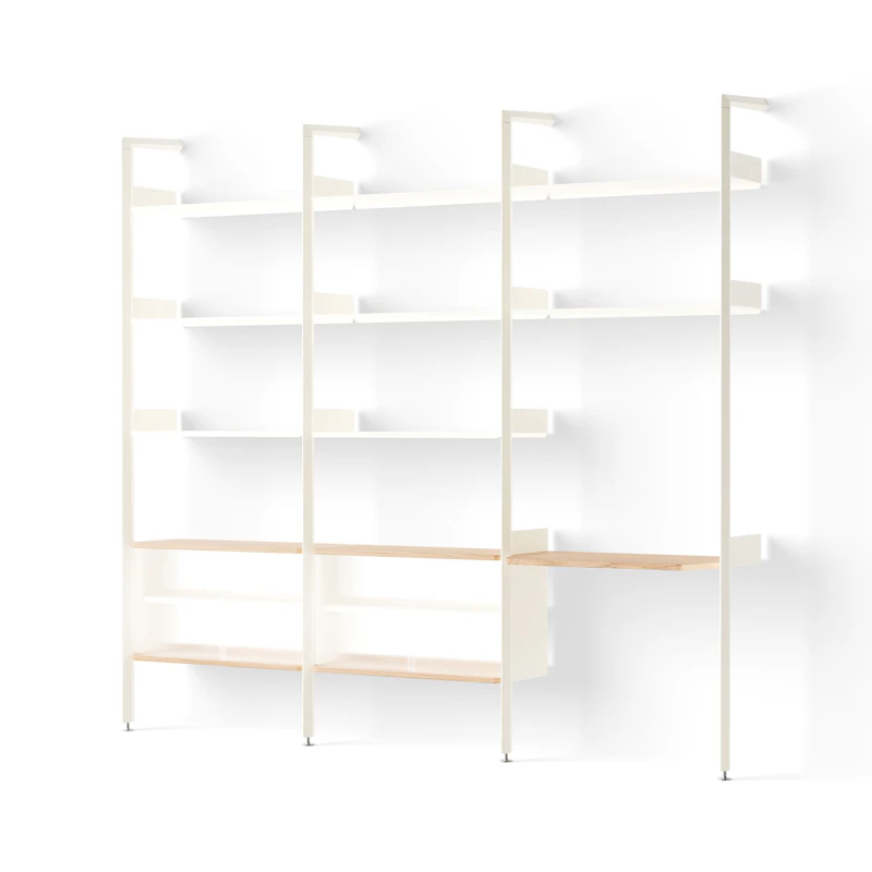 Rombe IF3/IF5/IF6 Shelving System Config J, Alabaster