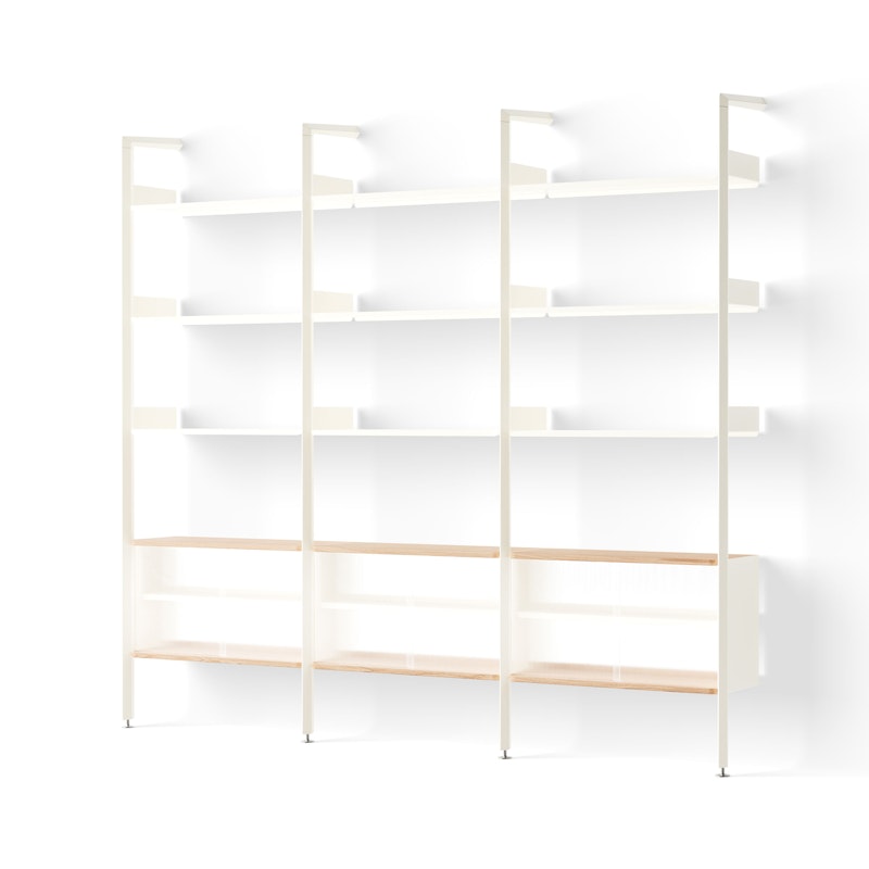 Rombe IF3/IF6/IF6 Shelving System Config K, Alabaster