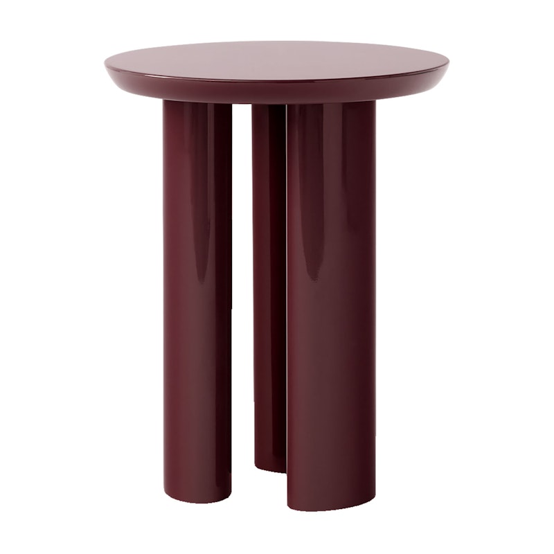 Tung JA3 Side Table Ø 38 cm, Burgundy