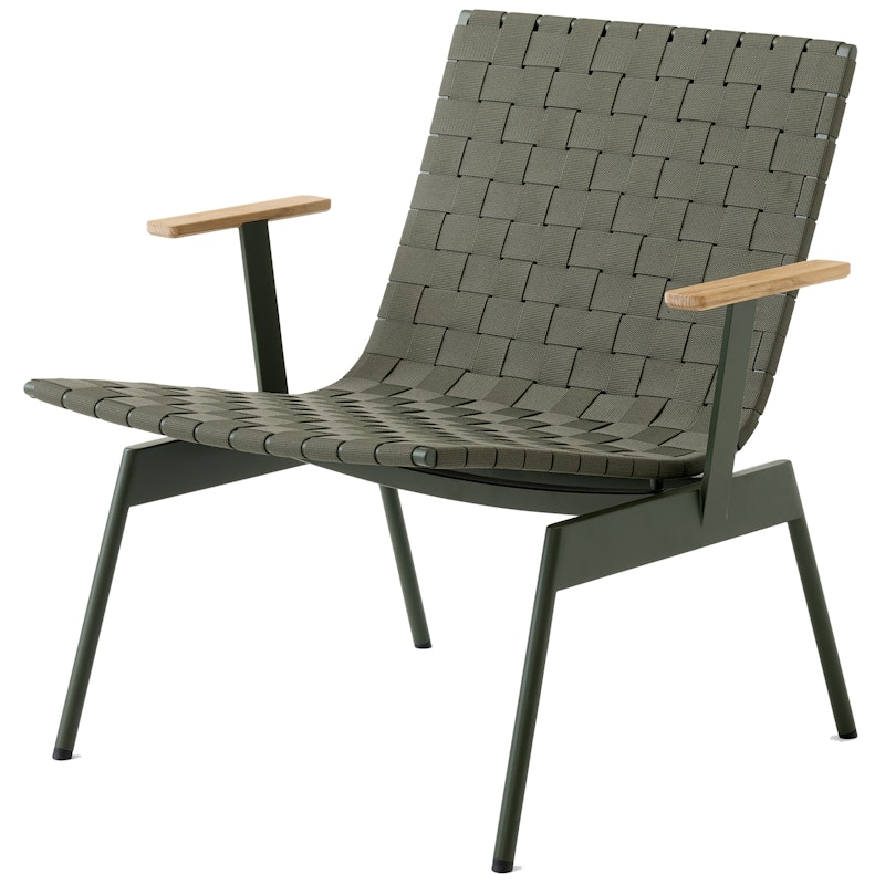 Ville AV45 Lounge Chair With Armrests, Bronze Green