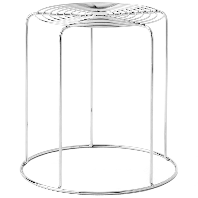 Wire Stool, Stainless Steel