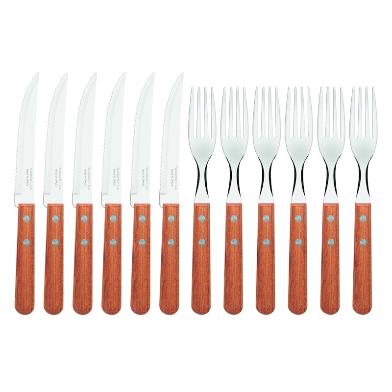 Tramontina Steak Cutlery Set 12-pack Nature