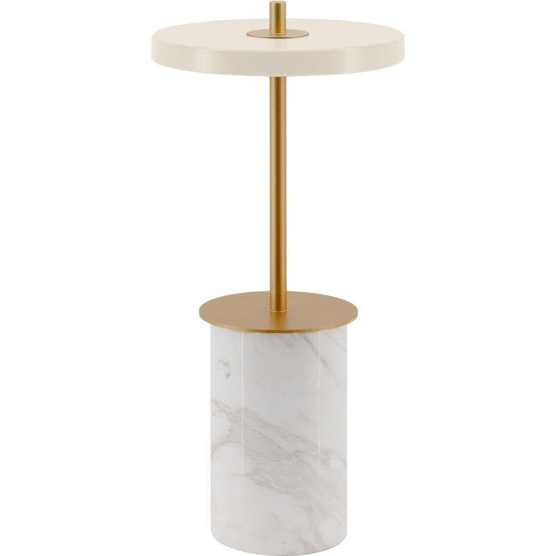 Asteria Move Mini Table Lamp Portable, White Marble