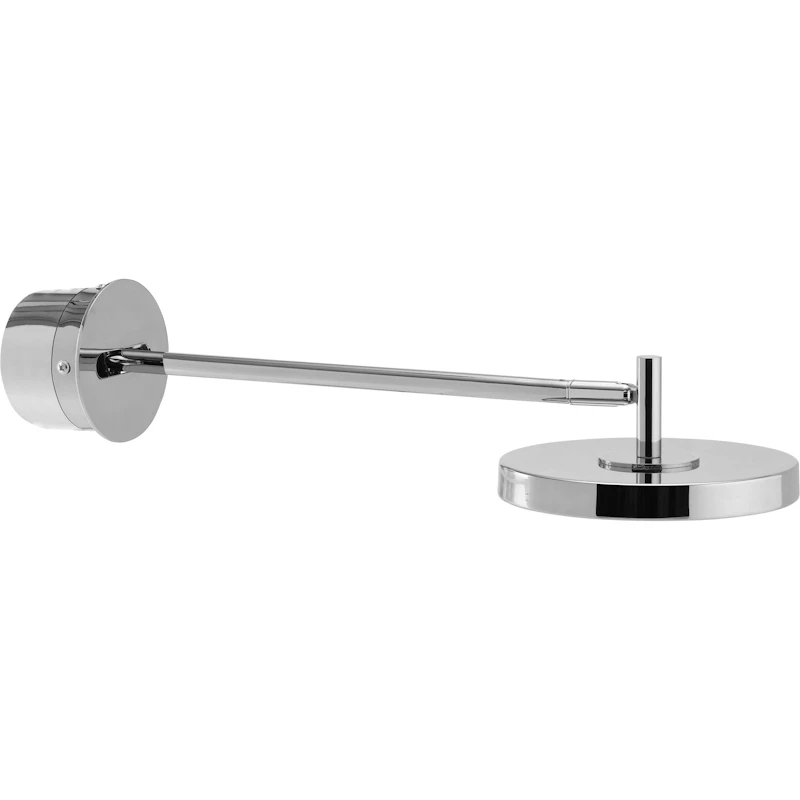 Asteria Wall Lamp Long & Hardwired, Polished Steel
