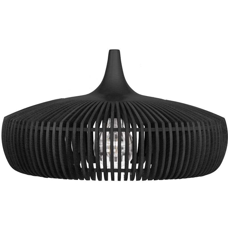 Clava Dine Wood Lampshade, Black