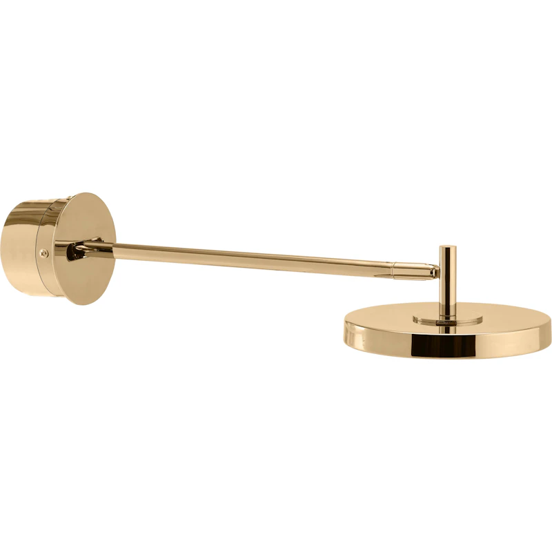 Asteria Wall Lamp Long & Hardwired, Polished Brass