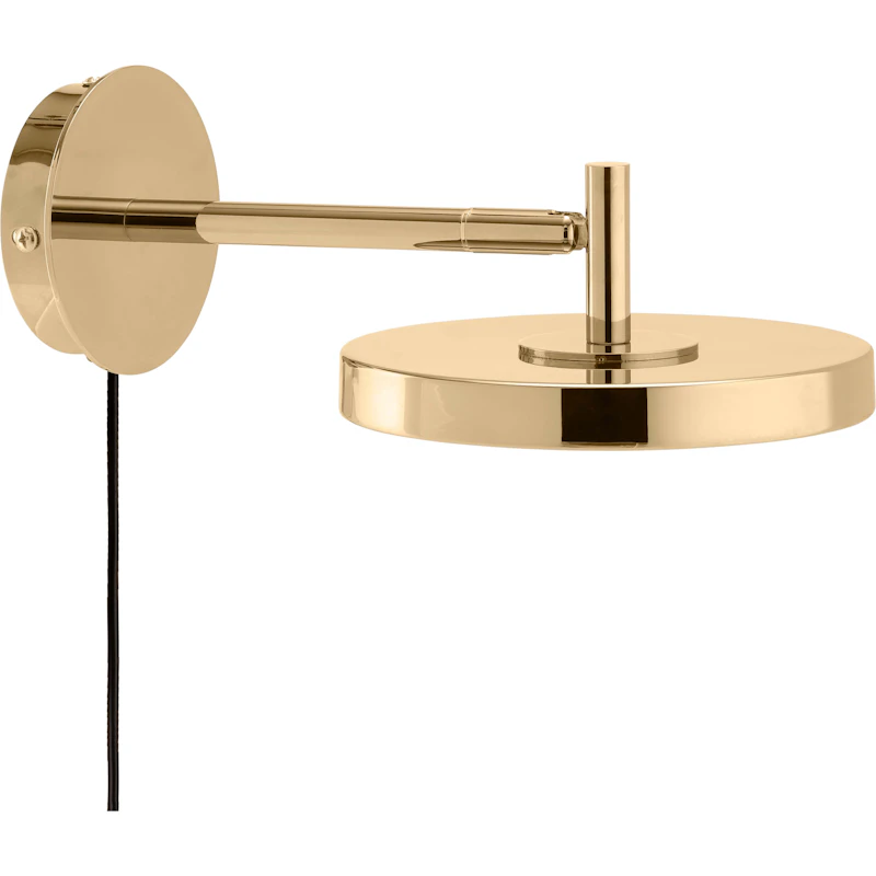 Asteria Wall Lamp Short, Polished Brass