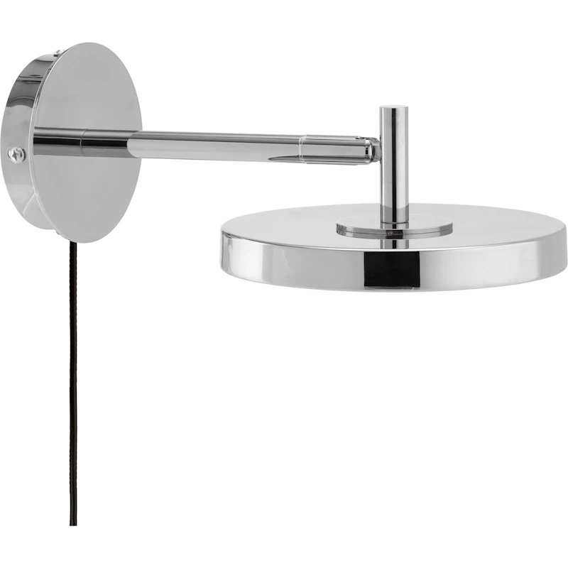 Asteria Wall Lamp Short, Polished Steel