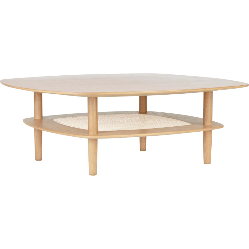 Together Smooth Square Coffee Table Low, Oak