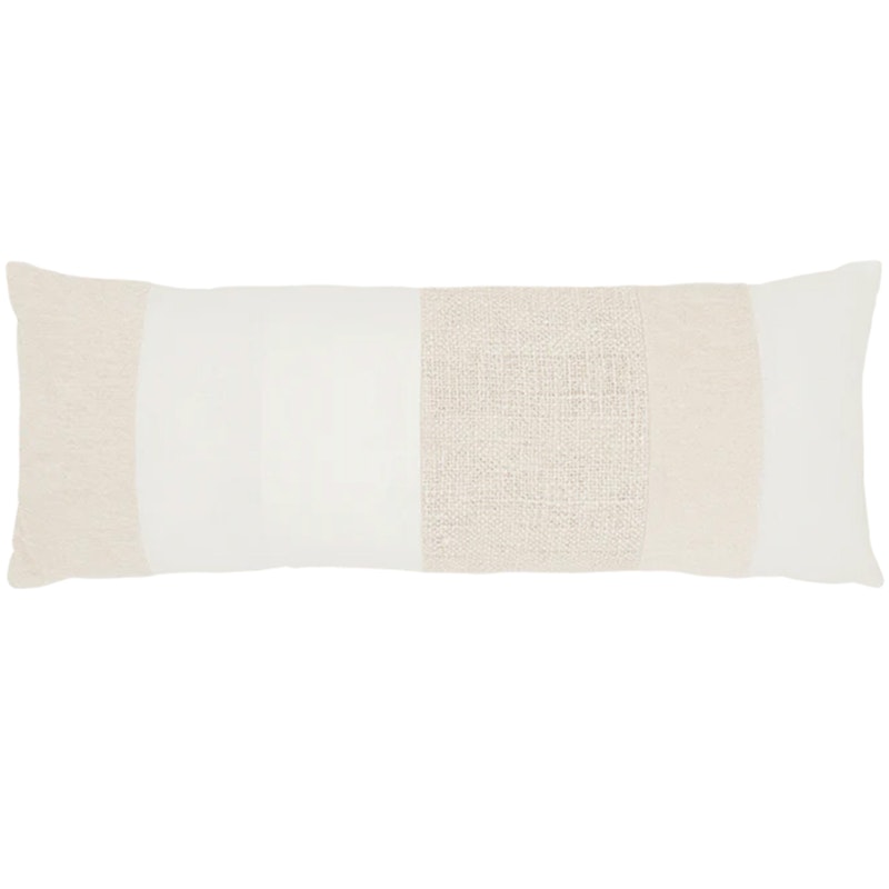 Lucia Scatter Cushion 30x80 cm, Natural/Off-white