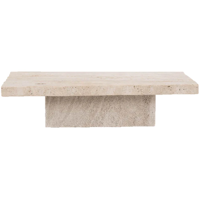 Plateau Travertino Tray 15x38 cm, Natural