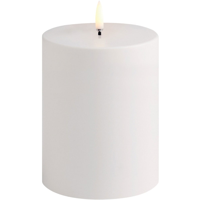 LED Pillar Candle Outdoor White, 10,1 x 12,8 cm