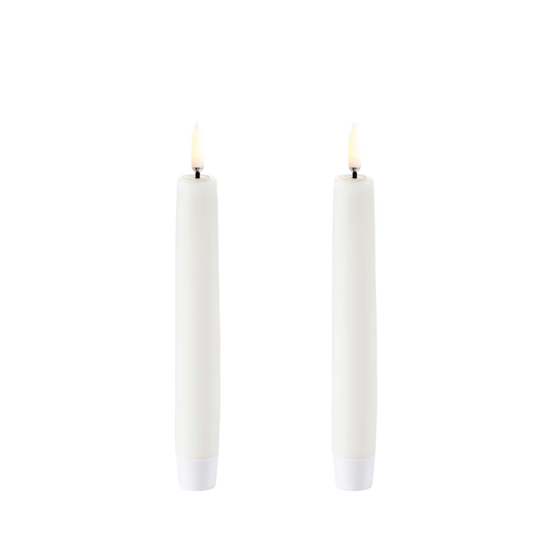 LED Taper Candle 15,5 cm 2-pack, Nordic White