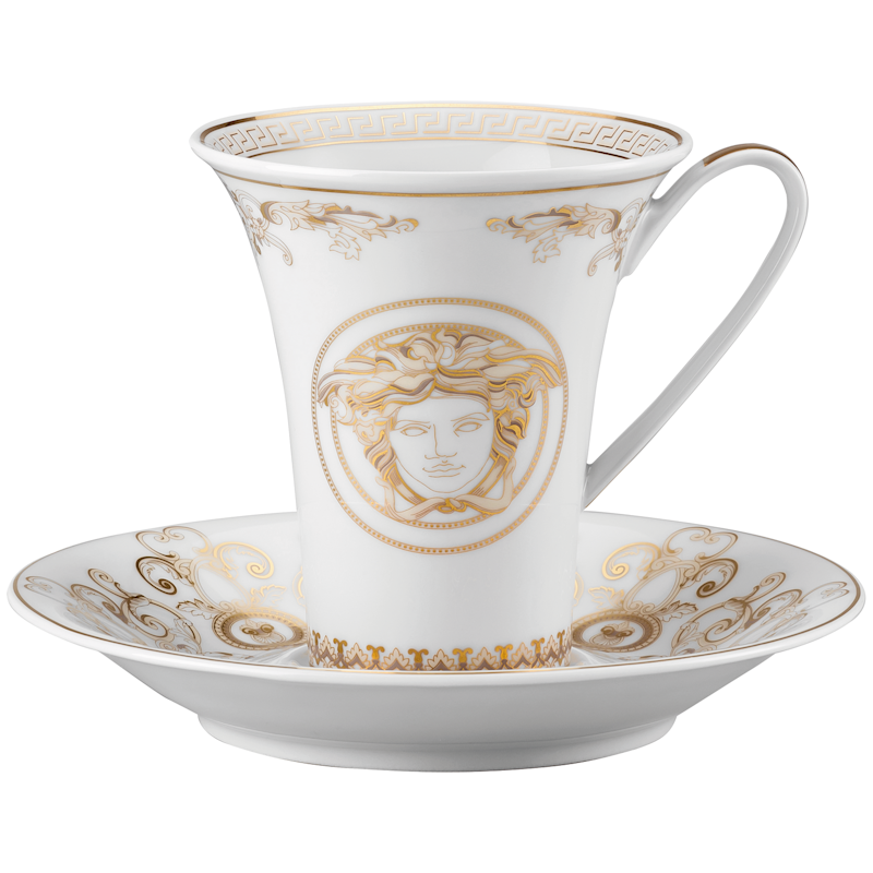 Medusa Gala Coffee Cup With Saucer, 18 cl