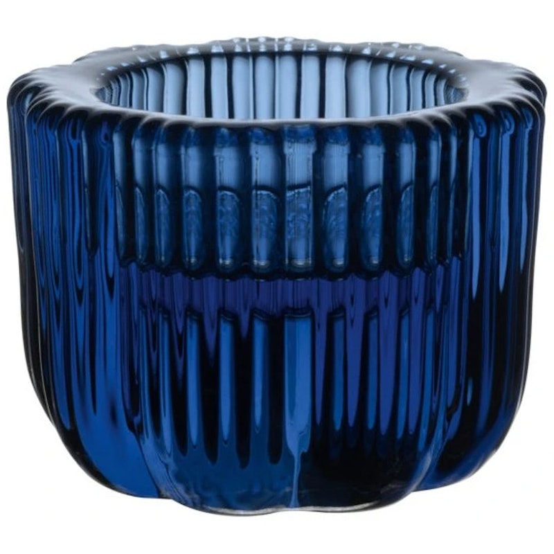 Fleur Candle Holder, Bleu