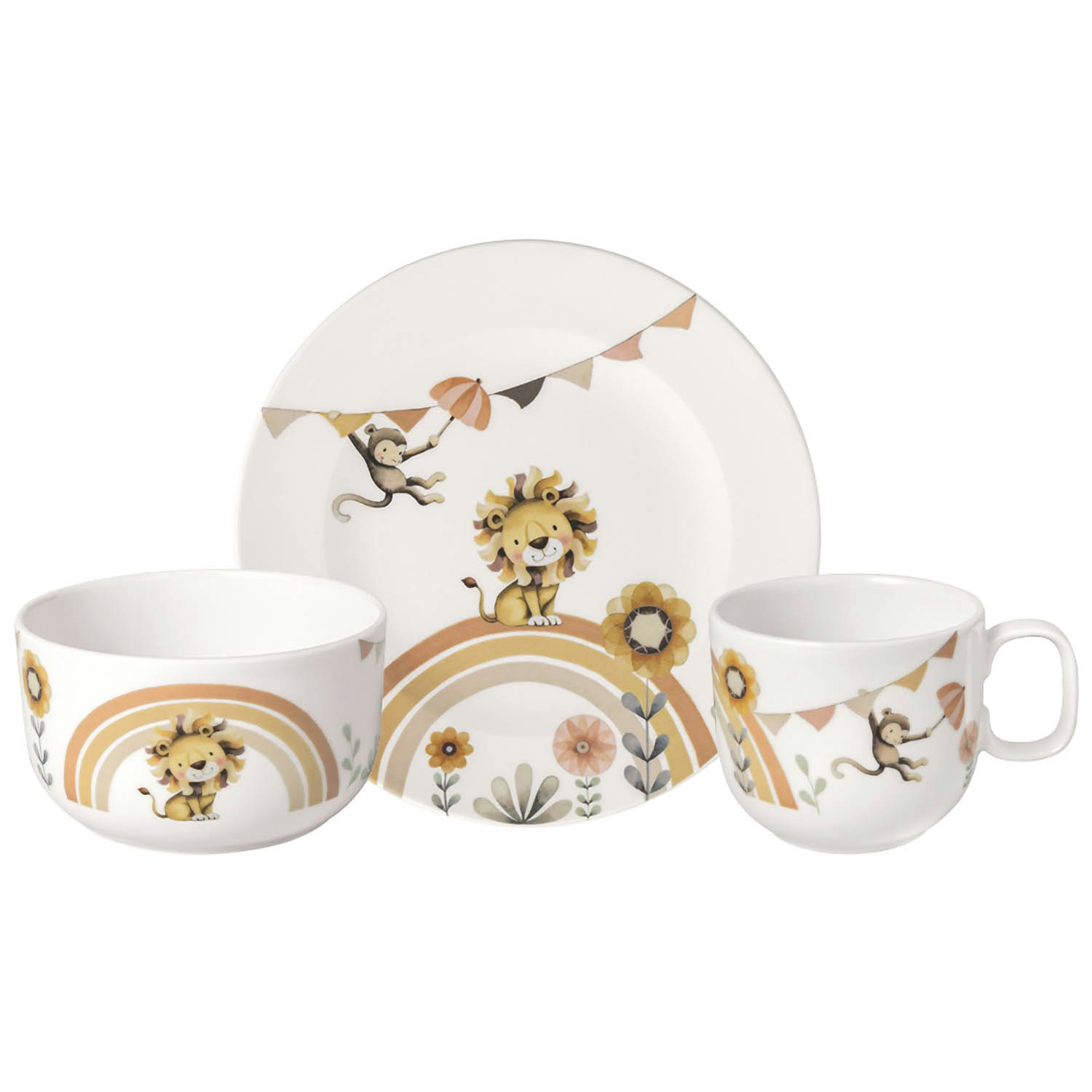 Childrens Tableware 3 Pieces Roar Like A Lion RoyalDesign