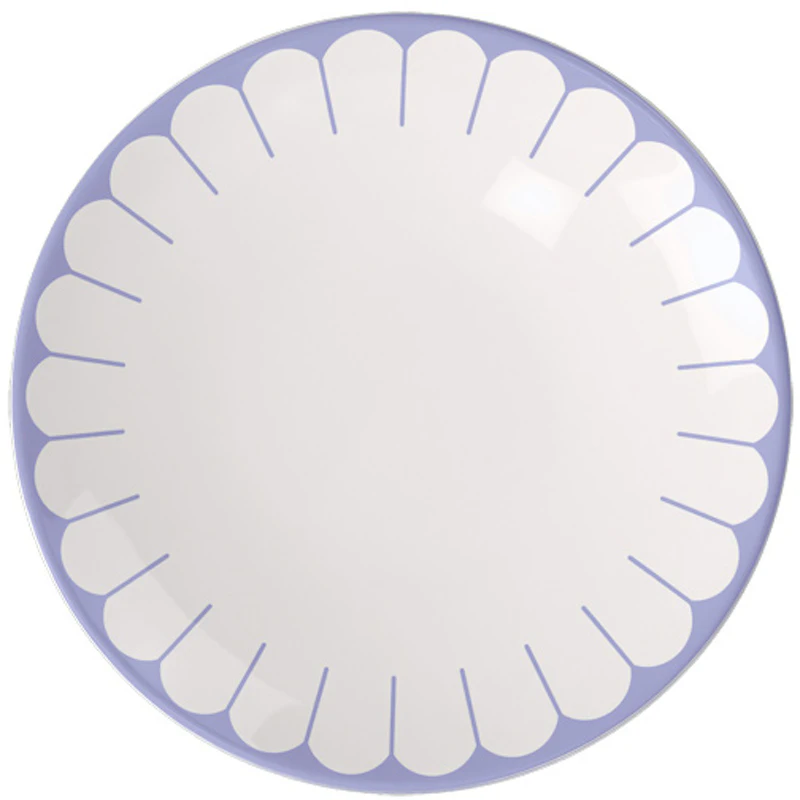 Fleur Side Plate 21 cm, Bleu