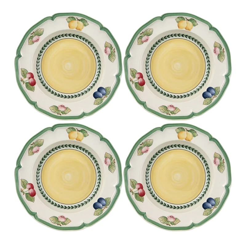 French Garden Fleurence Deep Plate 23 cm 4-pack