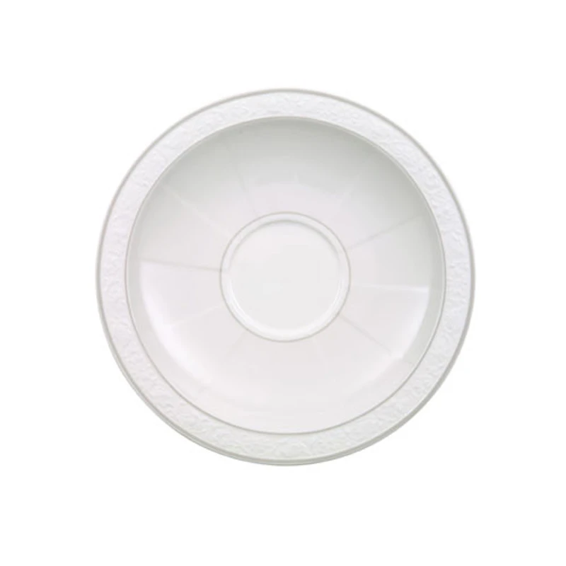 Gray Pearl Saucer For Breakfast Cup, 18 cm