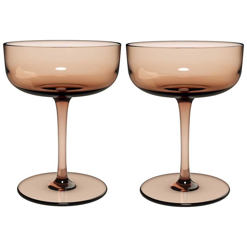 Like Champagne Glass 2-pack, Clay