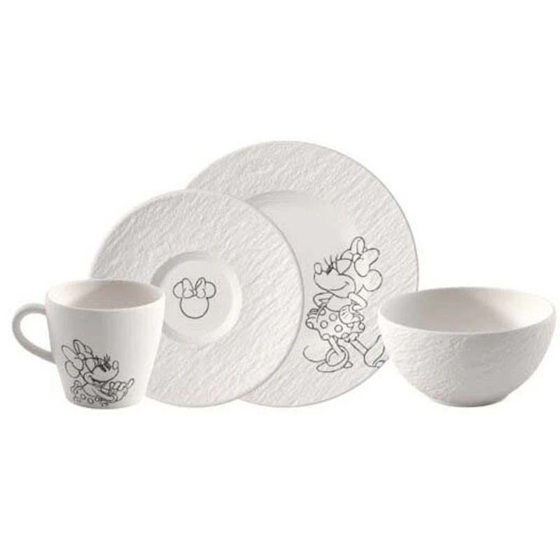 Manufacture Rock Mickey Mouse Breakfast Set, White