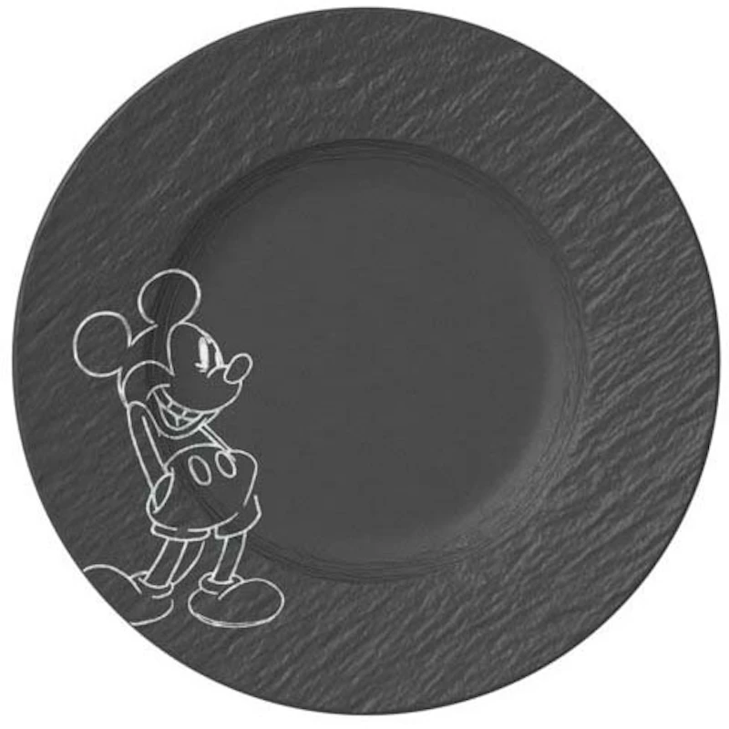 Manufacture Rock Mickey Mouse Breakfast Plate, Black