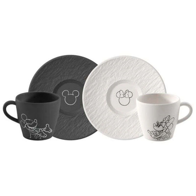 Manufacture Rock Mickey Mouse Coffee Cup With Saucer, 4 Pieces