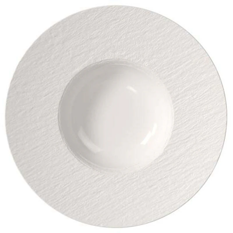 Manufacture Ice Pasta Plate, White