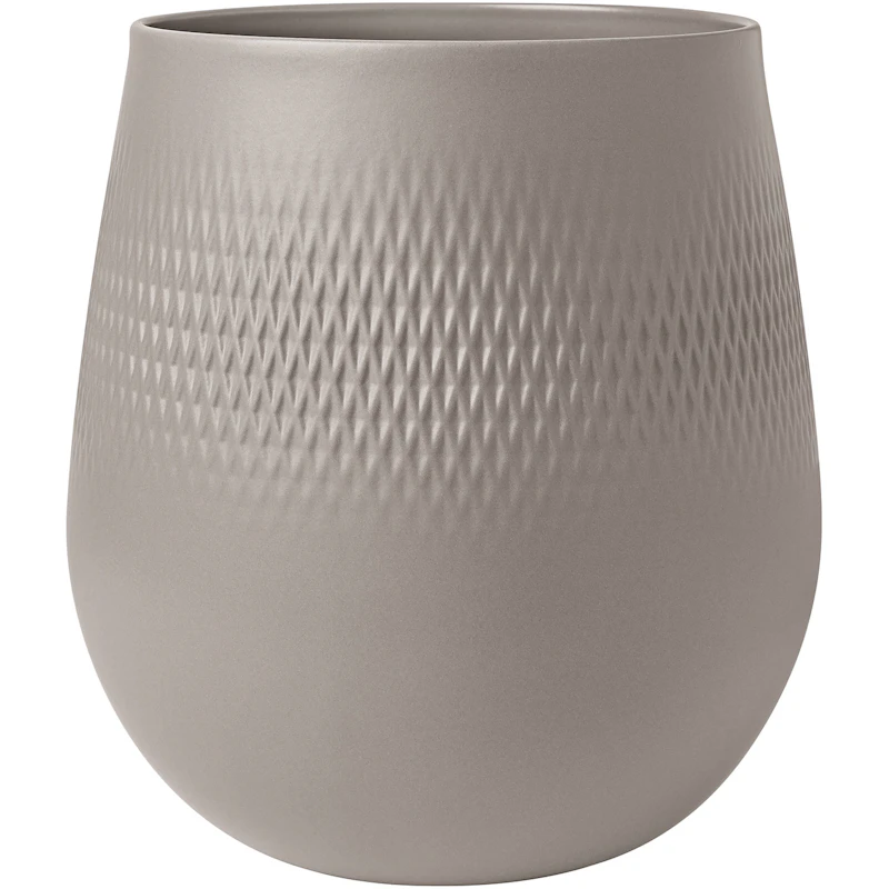 Manufacture Collier Vase Grey, 20,5x23 cm