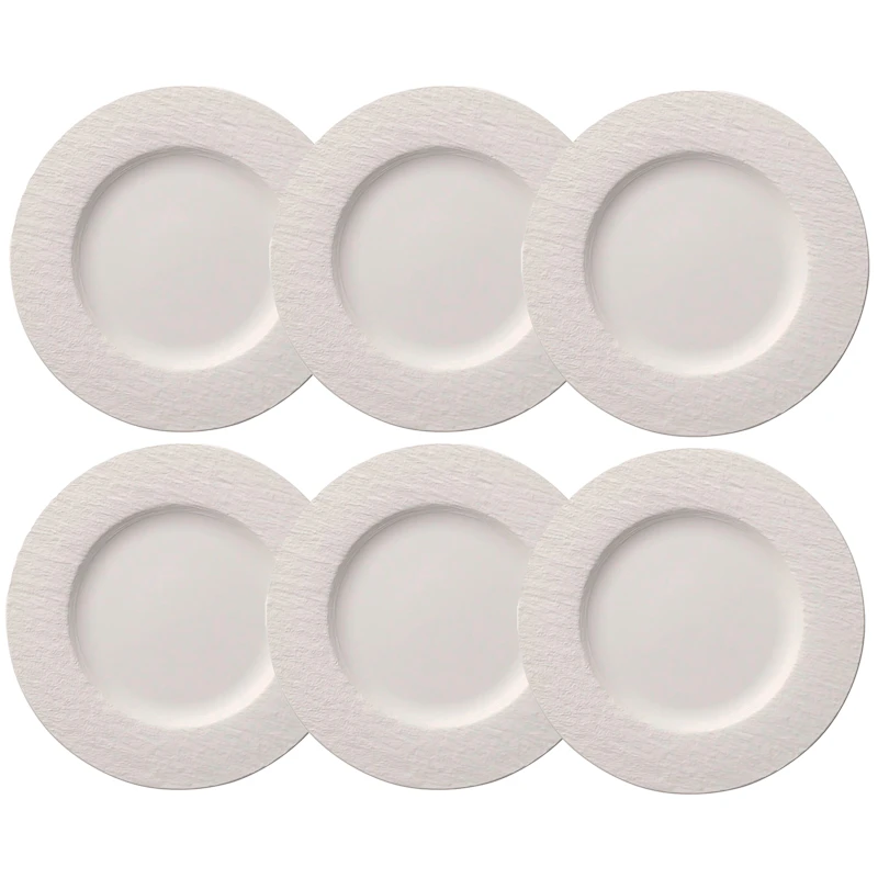 Manufacture Rock Plate 27 cm 6-pack, White