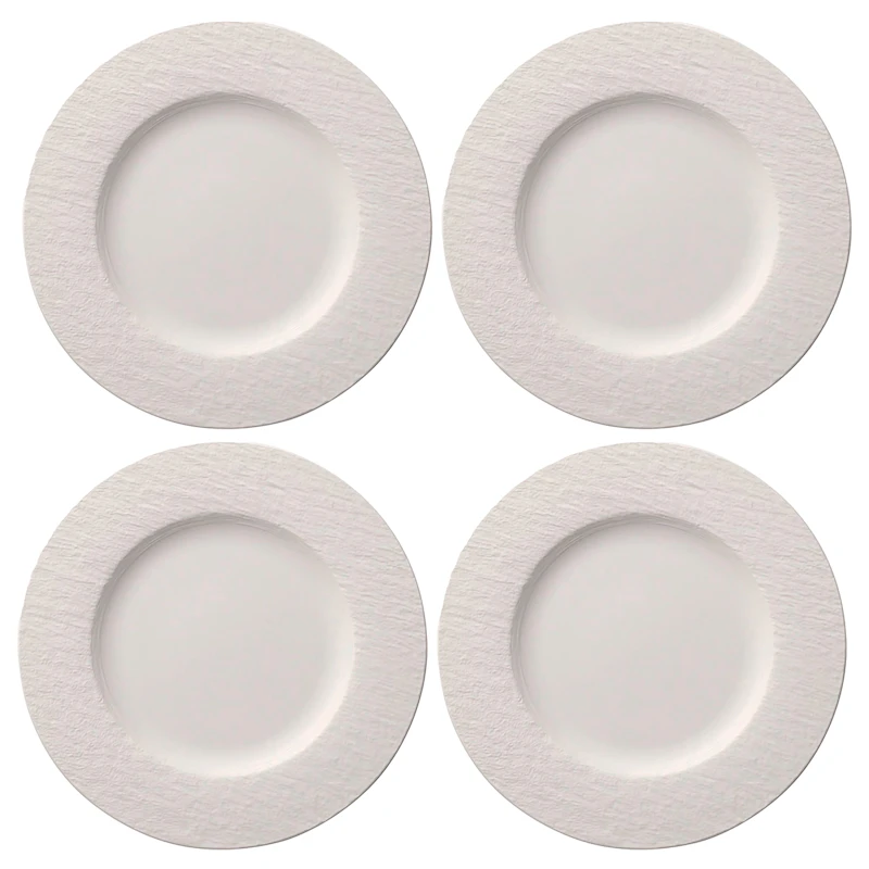 Manufacture Rock Plate 27 cm 4-pack, White