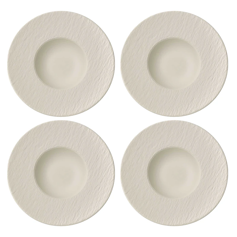 Manufacture Rock Plate 28 cm 4-pack, White