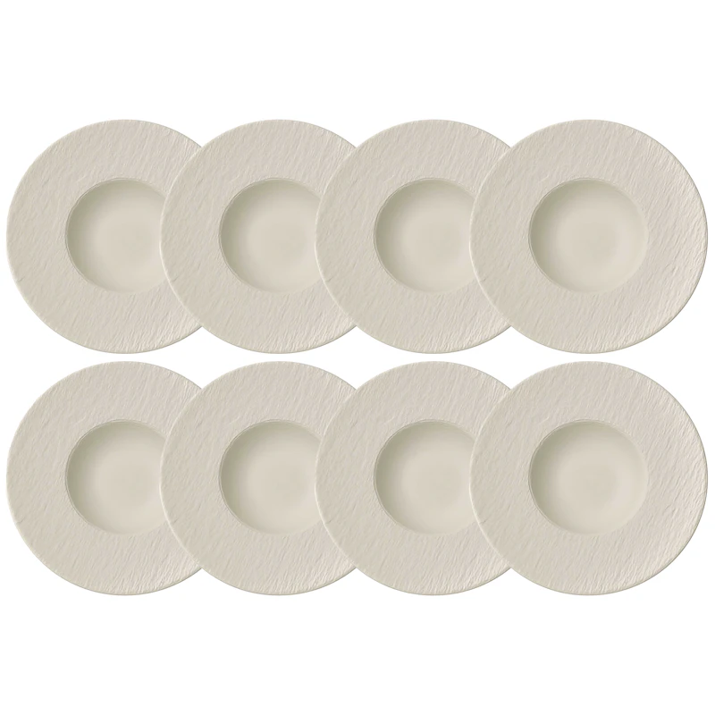 Manufacture Rock Plate 28 cm 8-pack, White