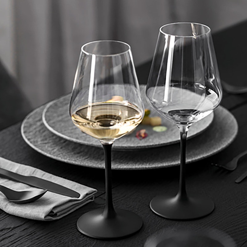 Manufacture Rock Red Wine Glass 47 cl 4 pack Black RoyalDesign