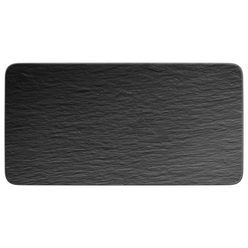Manufacture Rock Serving Plate, Black 35 cm