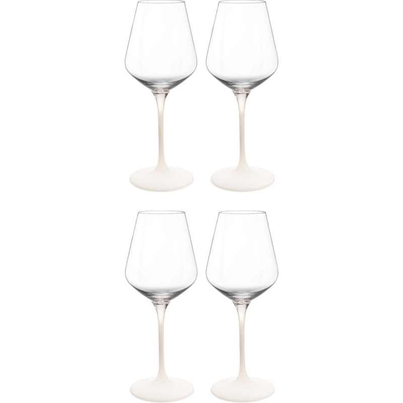 Manufacture Rock White Wine Glass 38 cl 4-pack, White