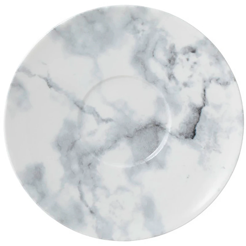 Marmory Coffee Saucer 16 cm, White