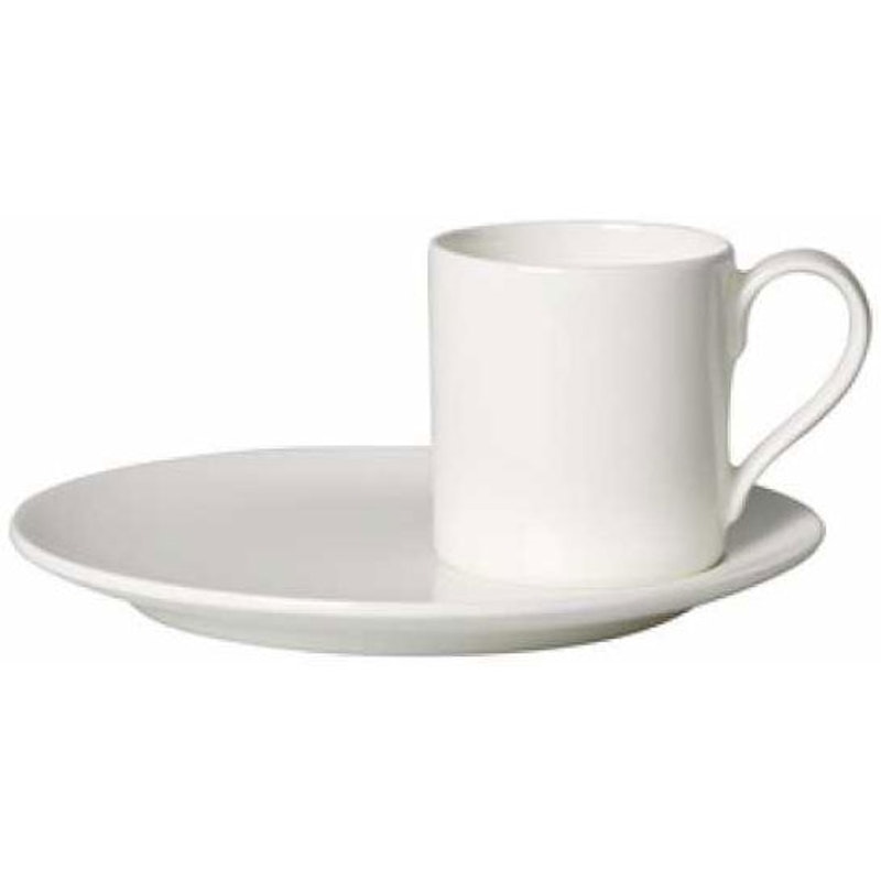 MetroChic Blanc Espresso Cup With Saucer