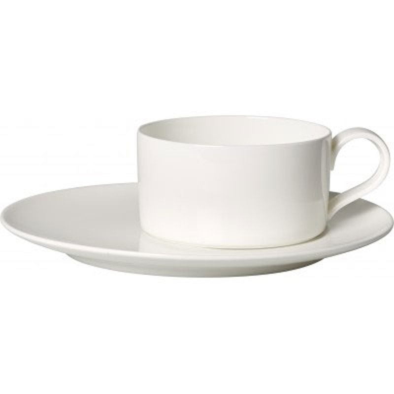 MetroChic Blanc Teacup With Saucer