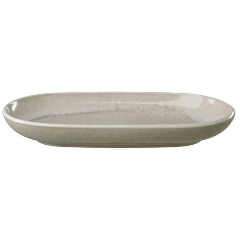 Perlemor Sand Serving Dish 23x13 cm, Beige