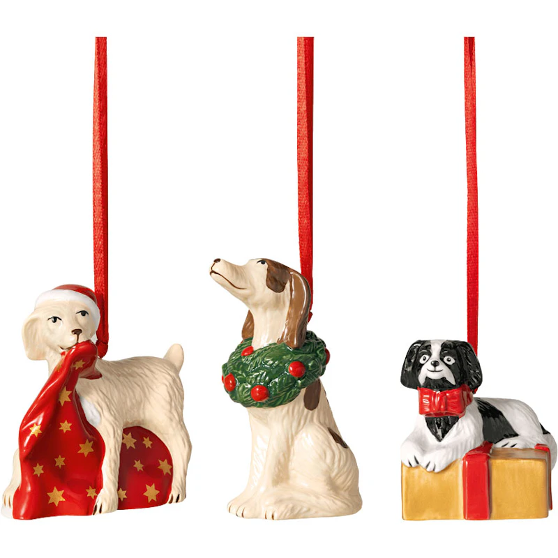 Nostalgic Ornament Dogs 3-pack