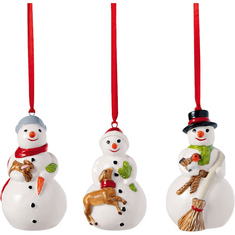 Nostalgic Ornament Snowmen 3-pack