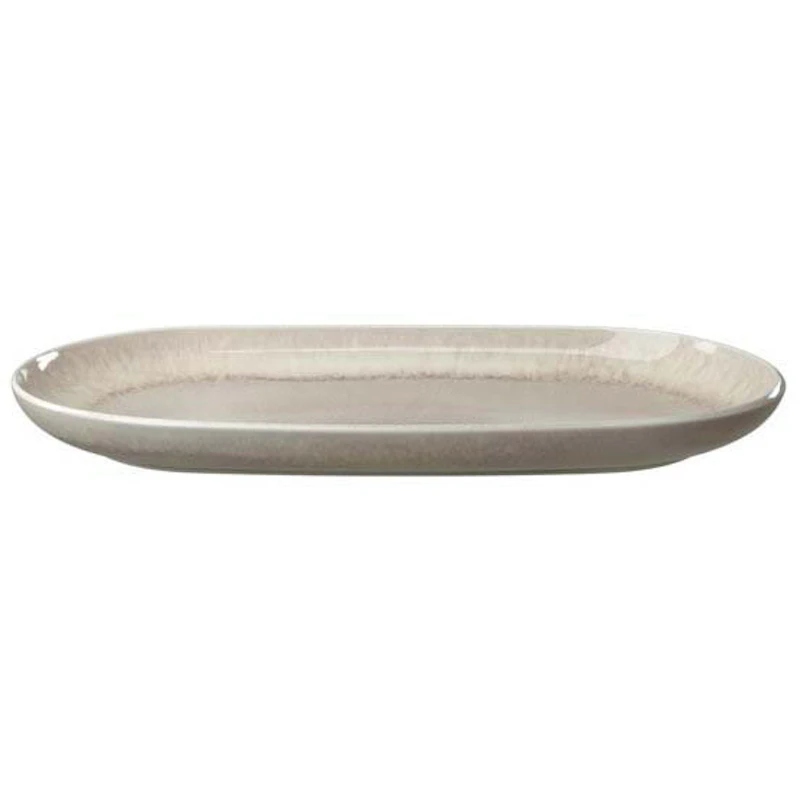 Perlemor Sand Serving Dish 34x20 cm, Beige