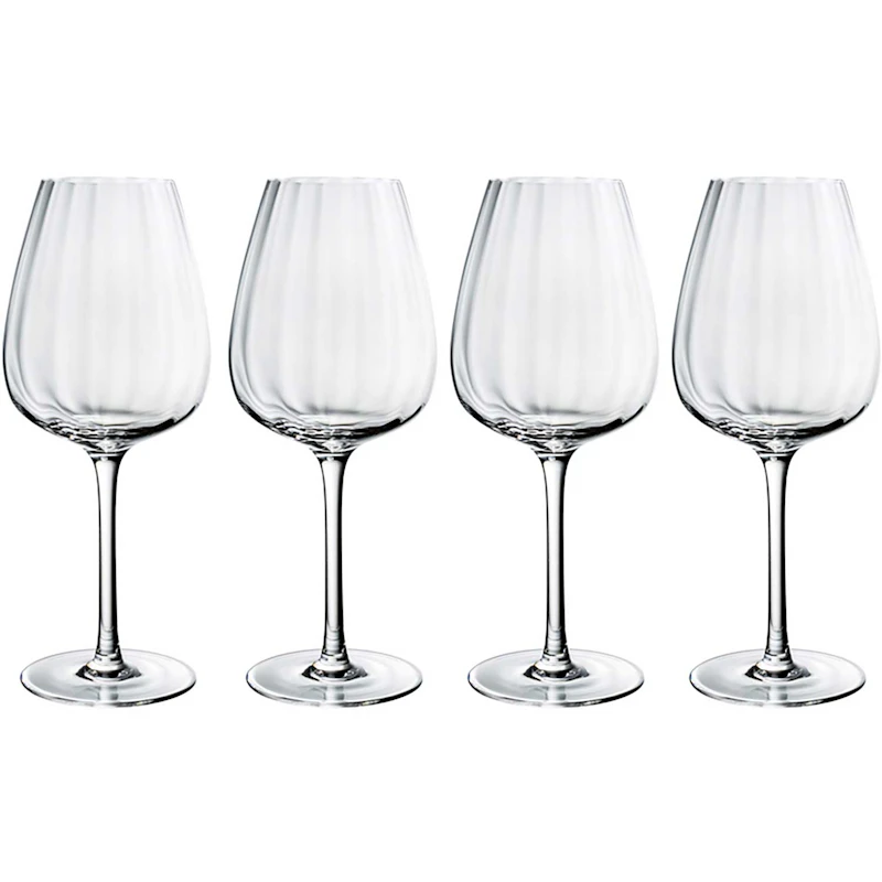 Rose Garden Red Wine Glass 4-pack