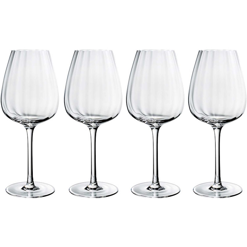 Rose Garden Red Wine Glass 4-pack