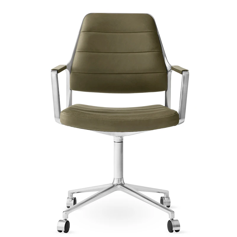 455 Swivel Chair With wheels, Bosco Leather