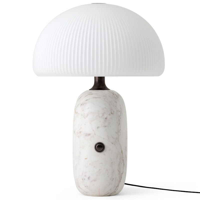 592 Sculpture Table Lamp Ø36 cm, White