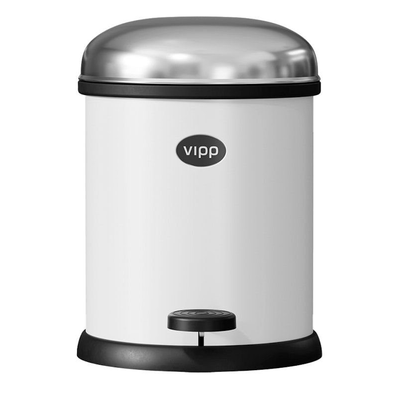 12 Pedal Bin White, 3 L